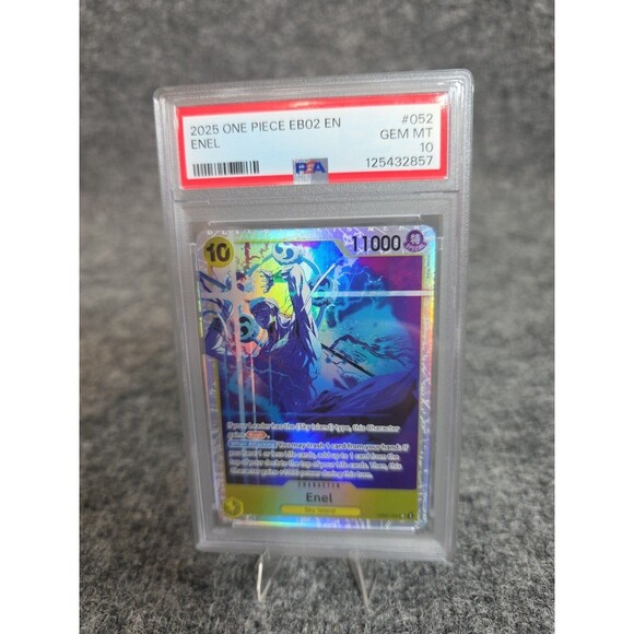 2025 One Piece Extra Booster Anime 25th Collection #052 ENEL PSA 10 - Picture 1 of 4